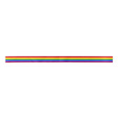Homosexuelle Flagge färbt Regenbogen 1,5" Satinband (Vorderseite)