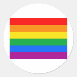HOMOSEXUELLE FLAGGEN-VORLAGE RUNDER AUFKLEBER