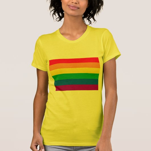 HOMOSEXUELLE FLAGGEN-VORLAGE T-Shirt (Vorderseite)