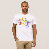 Homosexuelle Friedenssymbole T-Shirt (Vorne ganz)