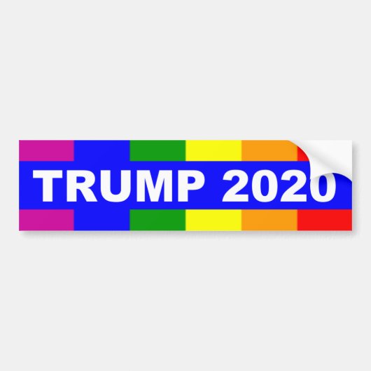 Homosexuelle für Donald Trump 2020 Autoaufkleber (Vorne)