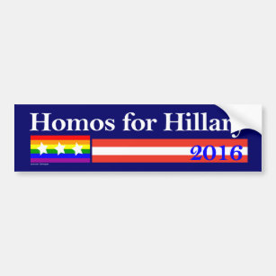 Homosexuelle für Hillary Clinton Autoaufkleber