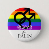 HOMOSEXUELLE für Palin Button (Vorderseite)