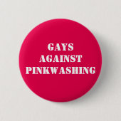 Homosexuelle gegen das Pinkwashing Button (Vorderseite)