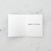 Homosexuelle Heirat oder Gewerkschaft Notecard Karte (Innenseite)