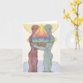 Homosexuelle Heirat oder Gewerkschaft Notecard Karte (Gelbe Blume)