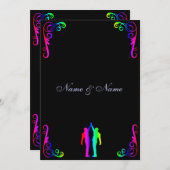 Homosexuelle Hochzeits-Einladung - Einladung (Vorne/Hinten)