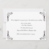 Homosexuelle Hochzeits-Einladung - zwei Bräutigame Einladung (Rückseite)