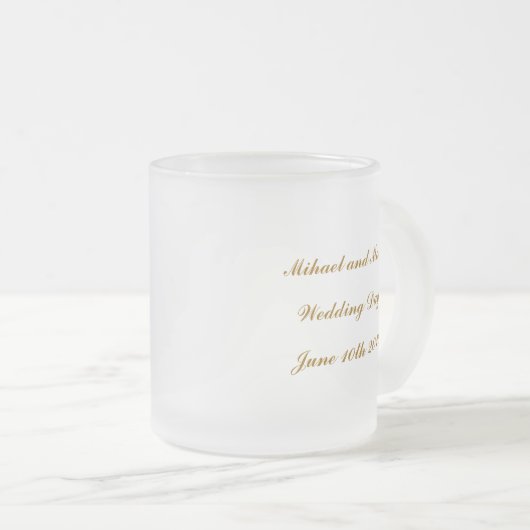 Homosexuelle Hochzeits-Vintages Papier pflegt Mattglastasse (VorderseiteRechts)