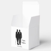 Homosexuelle Hochzeitsräume mit Namen und Datum Geschenkschachtel (Geöffnet)