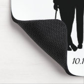 Homosexuelle Hochzeitsräume mit Namen und Datum Mousepad (Ecke)