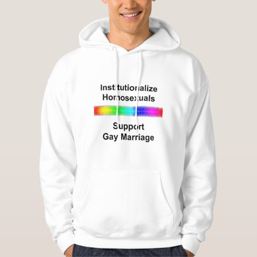 Homosexuelle institutionalisieren ...Gay Marriag u Hoodie (Vorderseite)