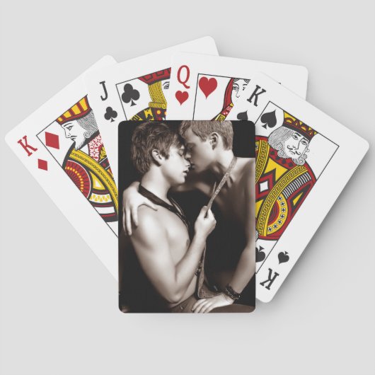 homosexuelle Jungen-Liebekarten Spielkarten (Rückseite)