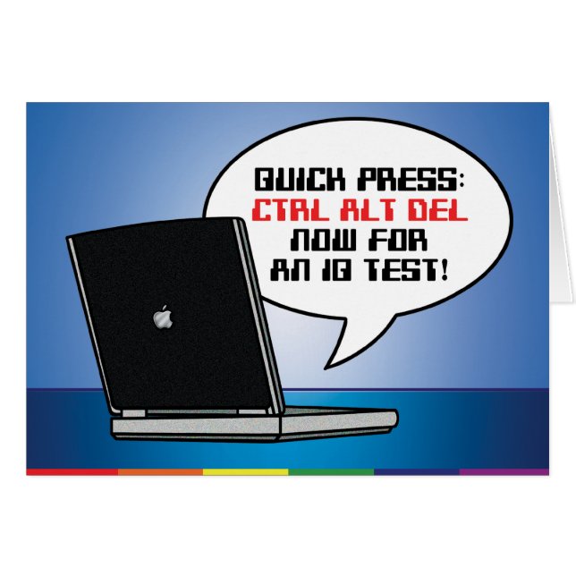 Homosexuelle Karten - Löschung Ctrl Alt (Vorderseite (Horizontal))