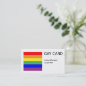 Homosexuelle Kartentrick-Karte Visitenkarte (Stehend Vorderseite)