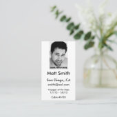 Homosexuelle Kreuzfahrt-Karte Visitenkarte (Stehend Vorderseite)