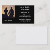 Homosexuelle Kreuzfahrt-Karte Visitenkarte (Vorne/Hinten)