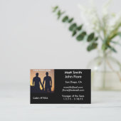 Homosexuelle Kreuzfahrt-Karte Visitenkarte (Stehend Vorderseite)