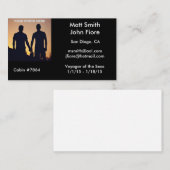 Homosexuelle Kreuzfahrt-Karte Visitenkarte (Vorne/Hinten)