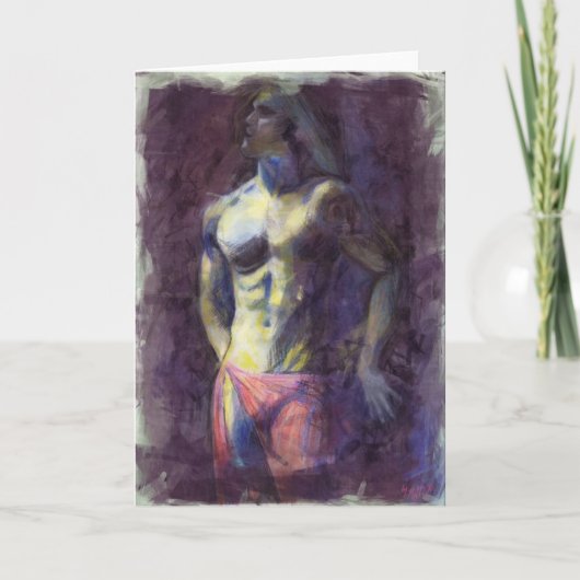 Homosexuelle Kunst Feiertagskarte (Vorderseite)