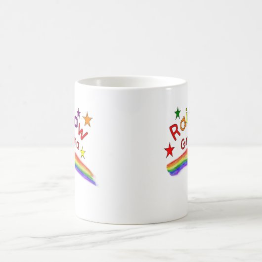 Homosexuelle lesbische "Regenbogen-Großmutter " Kaffeetasse (Mittel)