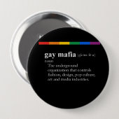 HOMOSEXUELLE MAFIA BUTTON (Vorne & Hinten)