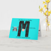 Homosexuelle Mann-Hochzeits-Karte Karte (Gelbe Blume)