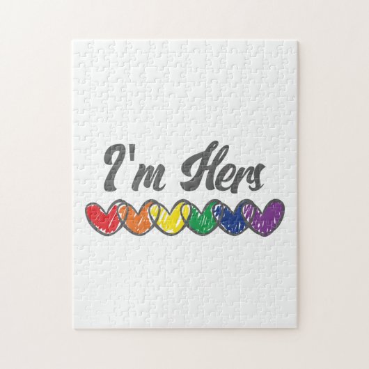 Homosexuelle passen auf LGBT Im Hers Gay Pride Puzzle (Vertikal)