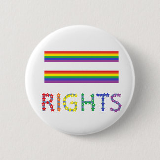 Homosexuelle Recht-gleicher Recht-Button-Knopf Button