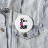 Homosexuelle Rechte sind gleichberechtigt Button (Beispiel)