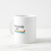 HOMOSEXUELLE SIND PHANTASTISCH KAFFEETASSE (Vorderseite Links)