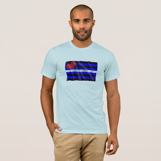 HOMOSEXUELLE SPASS-LEDERNER STOLZ-FLAGGE T-Shirt (Vorne ganz)