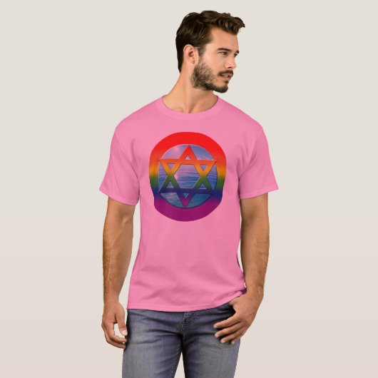 HOMOSEXUELLE T-Shirts - Davidsstern 02 (Vorne ganz)
