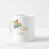 Homosexuelle Tage unserer Leben Kaffeetasse (Vorderseite Links)