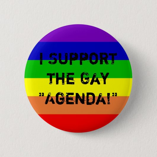 Homosexuelle Tagesordnung Button (Vorderseite)