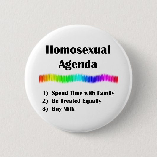 Homosexuelle Tagesordnung Button (Vorderseite)