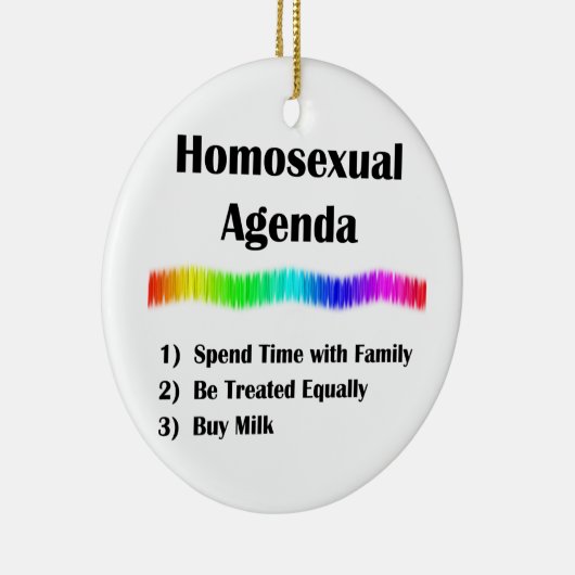 Homosexuelle Tagesordnung Keramikornament (Rechts)