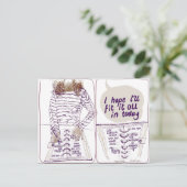 Homosexuelle Tagesordnung Postkarte (Stehend Vorderseite)