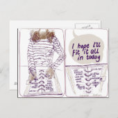 Homosexuelle Tagesordnung Postkarte (Vorne/Hinten)