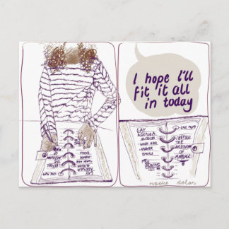 Homosexuelle Tagesordnung Postkarte