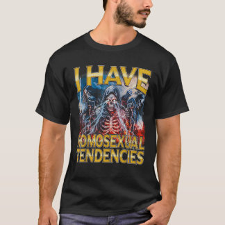 Homosexuelle Tendenzen 80er Horror Bootleg Hard Sk T-Shirt
