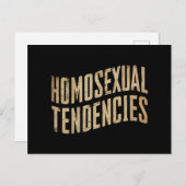 Homosexuelle Tendenzen Gay Lesbian Pride LGBTQ Postkarte (Vorne/Hinten)
