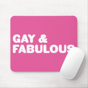 Homosexuelle u. fabelhafte rosa mousepad