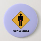 HOMOSEXUELLE ÜBERFAHRT BUTTON (Vorderseite)