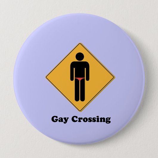 HOMOSEXUELLE ÜBERFAHRT BUTTON (Vorderseite)