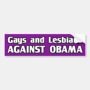 Homosexuelle und Lesben gegen Obama-Autoaufkleber Autoaufkleber
