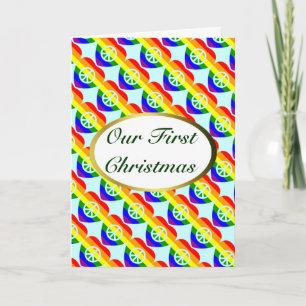 Homosexuelle UND Lesben-Heirat-erste Feiertagskarte