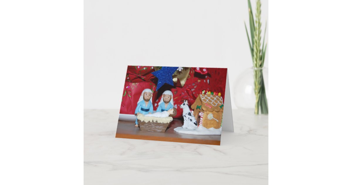 Homosexuelle Weihnachtskarte mit Hund Feiertagskarte Zazzle.de