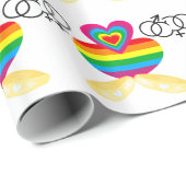Homosexuellenehe Geschenkpapier (Rolleneckpunkt)