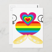 Homosexuellenehe Postkarte (Vorne/Hinten)